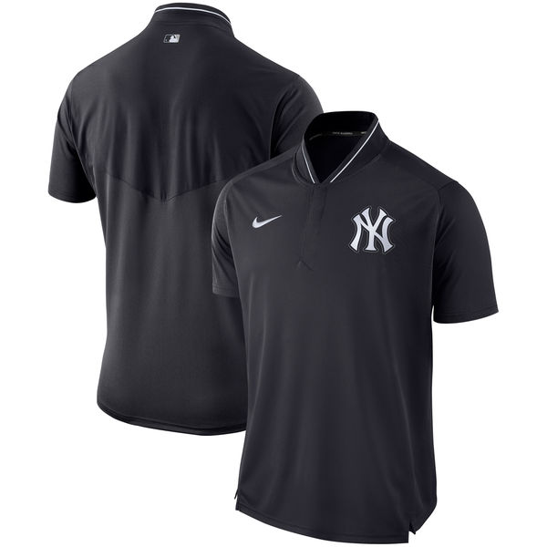 Men's New York Yankees Navy Authentic Collection Elite Performance Polo